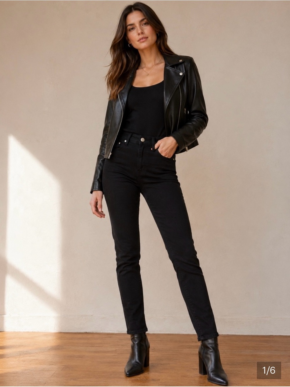 PAIGE Verdugo Ultra Skinny Black Jeans